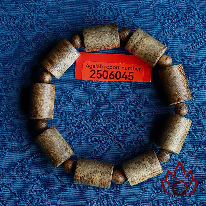 Vòng Trầm Hương Trụ Trúc | 12 Ly | Trầm Tốc Kiến Tự Nhiên